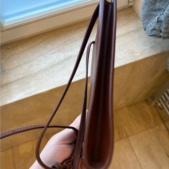 A.P.C. Tan Leather Jamie Neck Crossbody Bag - Picture 7 of 16